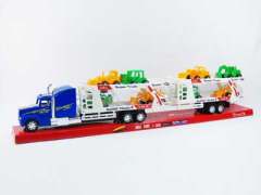 Friction Double Deck Trailer(3C) toys