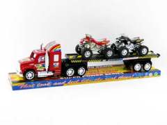 Friction Truck Tow Motorcycle toys