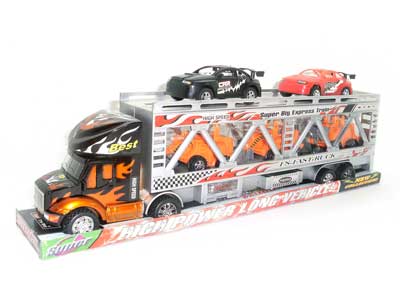 Friction Double Deck Trailer(2C) toys