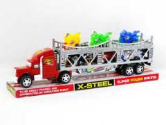 Friction Double Deck Trailer(2C) toys