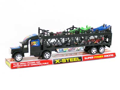 Friction Double Deck Trailer(2S) toys