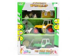 Friction Farmer Tractor Set(2in1) toys