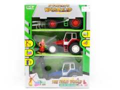 Friction Farmer Tractor Set(3in1) toys
