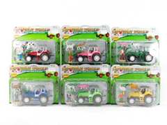 Friction Farmer Tractor Set(6S) toys