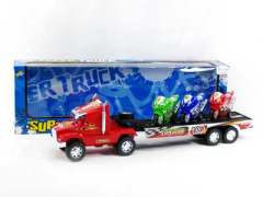 Friction Truck Tow Motorcycle(2C) toys