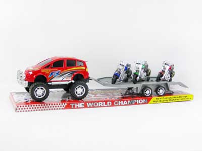 Friction Racing Car Tow Free Wheel Motorcycle(3C) toys
