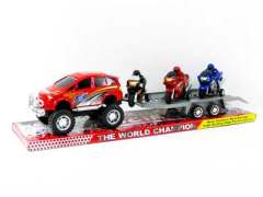 Friction Racing Car Tow Free Wheel Motorcycle(3C) toys