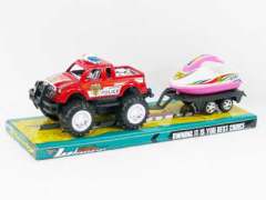 Friction PoliceTow Truck(4C) toys