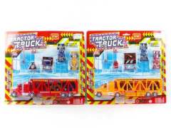 Friction Car & Signpost(2S) toys