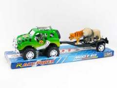 Friction Cross-country Car Tow Animal(2C) toys