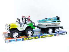 Friction Cross-country Car Tow Ship toys