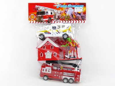 Friction  Fire Engine Set(2in1) toys