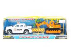 Friction Policer Car & Friction Construction Tuck toys