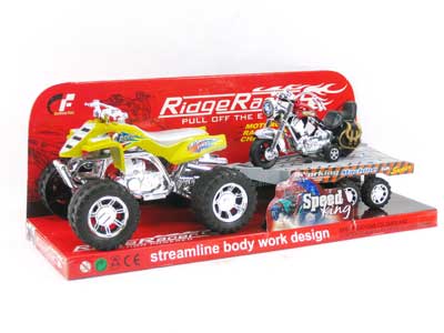 Friction Tow Truck Motorcycle  toys