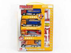 Friction Construction Truck W/Guide(4in1) toys
