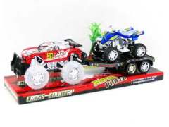 Friction Truck Tow Free Wheel Motorcycle W/L_M(2S2C) toys