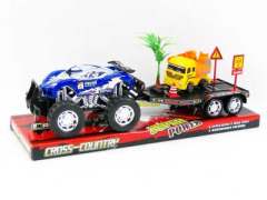 Friction Tow Truck & Free Wheel Construction Truck(2S2C) toys