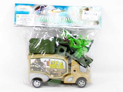 Friction Car & Soldier Set(2C) toys
