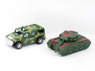 Friction Car & Free Wheel Panzer(2in1) toys