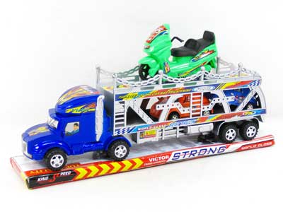 Friction Double Deck Trailer(2C) toys