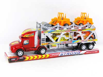 Friction Double Deck Trailer(2C) toys