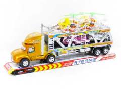 Friction Double Deck Trailer(2C) toys