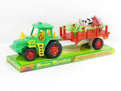 Friction Farmer Tractor Tow Animal(2C) toys