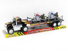 Friction Truck Tow Motorcycle(3C) toys