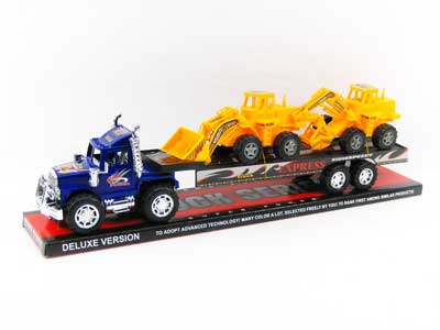 Friction Tow Free Wheel Construction Truck toys