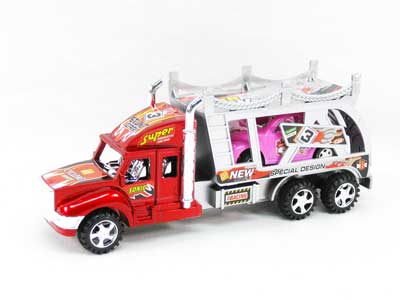 Friction Double Deck Trailer(2C) toys