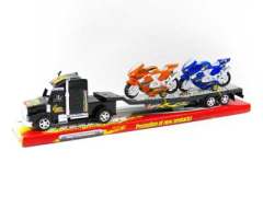 Friction Truck Tow Pull Back Motorcycle(3C) toys