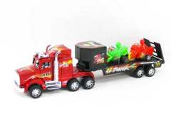 Friction Truck Tow Motorcycle(2S2C) toys