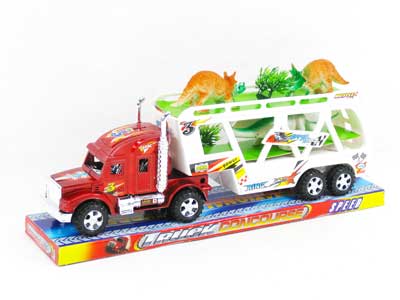 Friction Double Deck Trailer(2C) toys