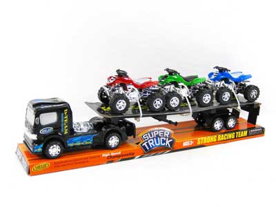 Friction Truck Tow Free Wheel  Mororcycle toys