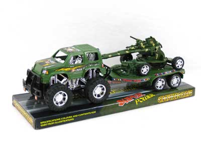 Friction Cross-country Battle Car Tow Free Cannon(2S) toys
