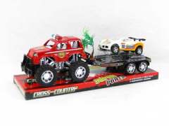 Friction Cross-country Police Car Tow Sports Car(2S2C) toys