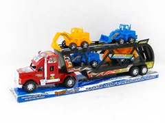 Friction Truck Tow  Free Wheel Construction Truck(3C) toys
