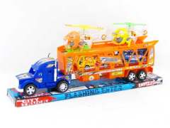 Friction Double Deck Trailer toys