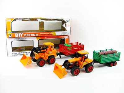 1:36 Friction Construction Truck(2S) toys