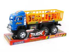 Friction Truck Tow Motorcycle W/L(2C ) toys