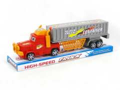 Friction Container Truck & Oilcan Car(2S2C) toys