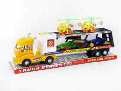 Friction Double Deck Trailer(3C) toys