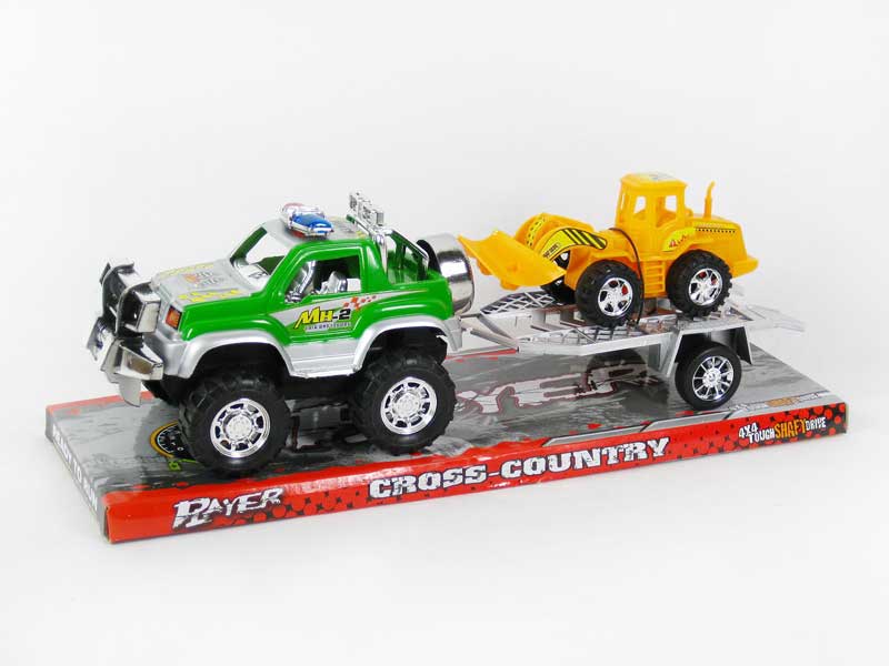 Friction Police Car Tow  Construction Truck(3C) toys