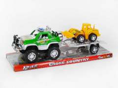 Friction Police Car Tow  Construction Truck(3C)