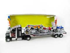 Friction Truck Tow Motocycle2C ) toys