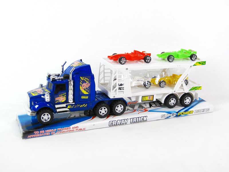 Friction Double Deck Trailer(2C) toys