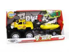 Friction Truck Tow Boat toys