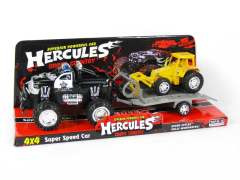 Friction Cross-country Police Car Tow Truck toys
