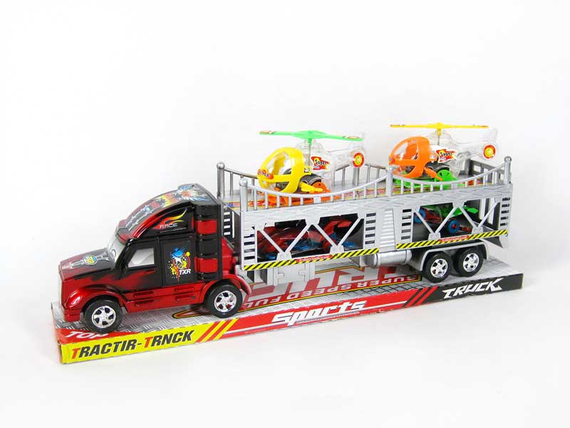 Friction Double Deck Trailer(2C) toys