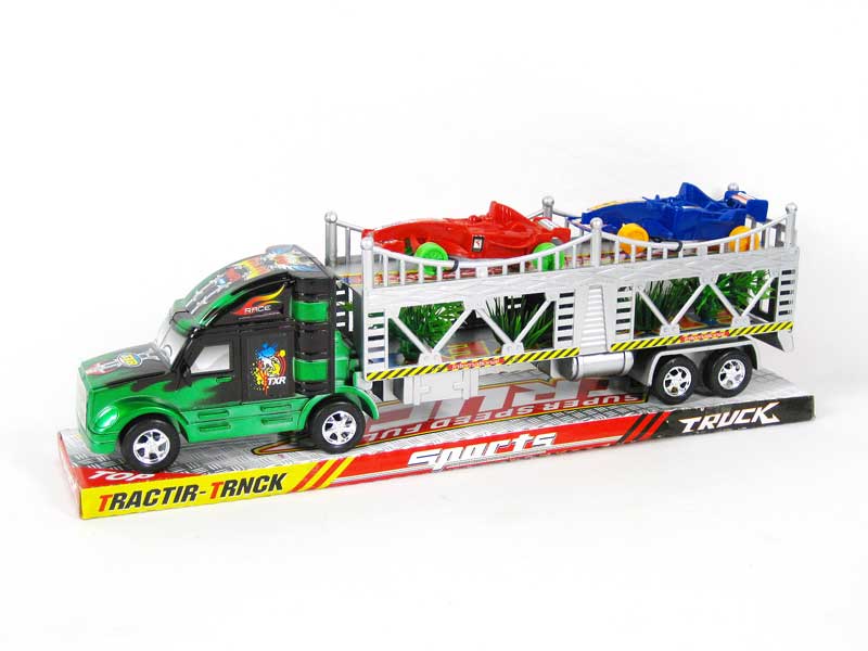 Friction Double Deck Trailer(2C) toys